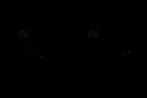 Sparkling Star Cluster Animation on Black Background