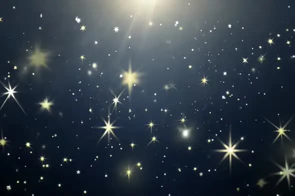 Twinkling Stars on Dark Night Sky Background Animation