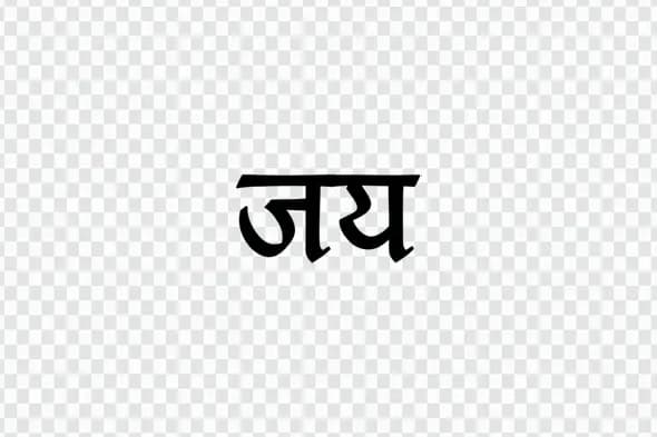 Clean Jay Hindi Typography for Victory Designs PNG
