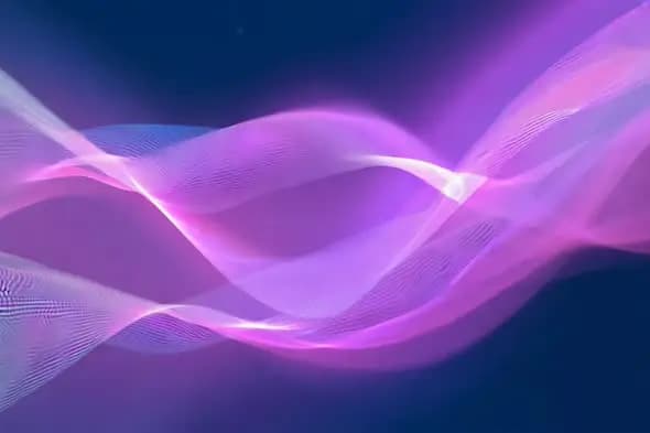 Ethereal Purple Waves Abstract Motion Background