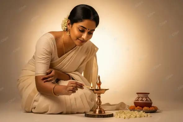 Sacred Illumination by a Traditional Woman