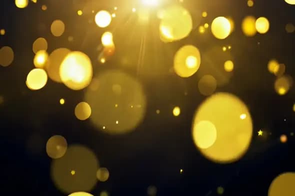 Elegant Golden Bookeh Particles Background Animation