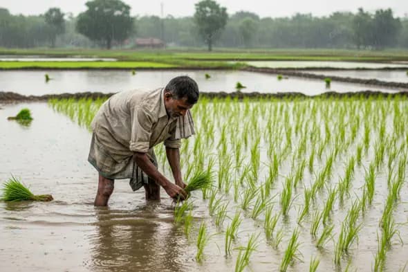 Traditional Rice Farming in India