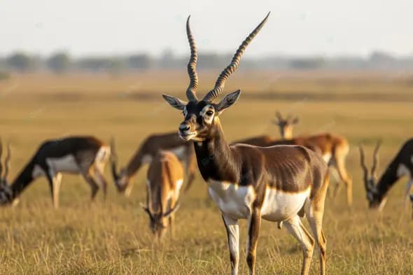Majestic Blackbuck on Savanna