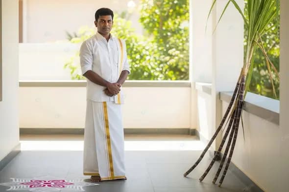Indian Man in Traditional Festive Attire