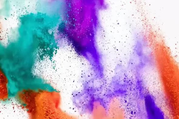 Vibrant Color Powder Explosion Abstract Motion Background
