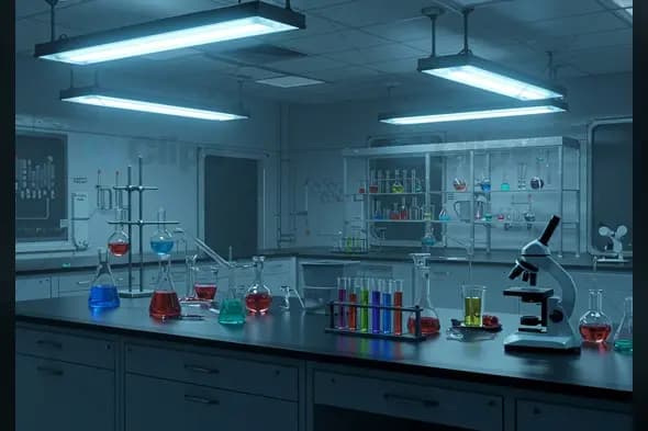 Advanced Chemistry Laboratory with Scientific Equipment