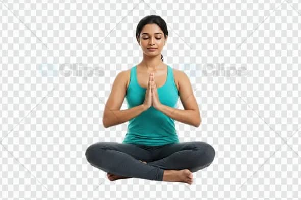 Meditative Yoga Pose PNG  Peaceful Serenity