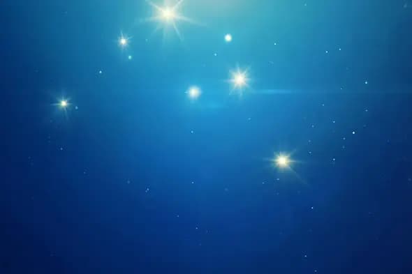 Sparkling Stars in Deep Blue Night Sky Motion Background