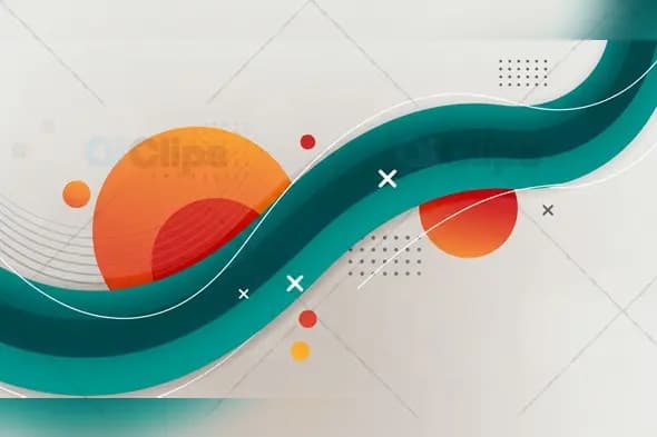 Abstract Wavy Geometric Background