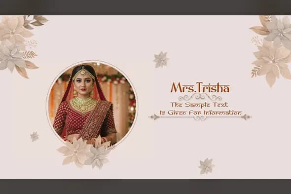 Elegant Floral Indian Wedding Title Template with Edius 8 Pro