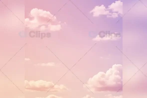 Dreamy Pink and Purple Gradient Sky with Soft Clouds