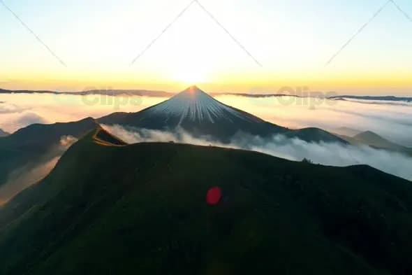 Majestic Mount Fuji Sunrise Above Cloud Sea