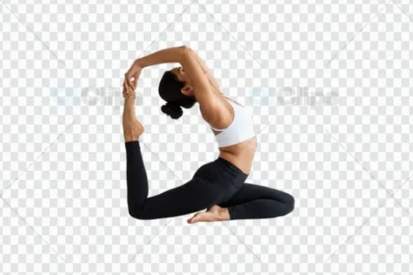 Yoga Pose Mockup PNG for Creative Professionals