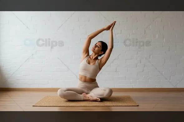 Seated Yoga Stretch for Mindfulness and Flexibility