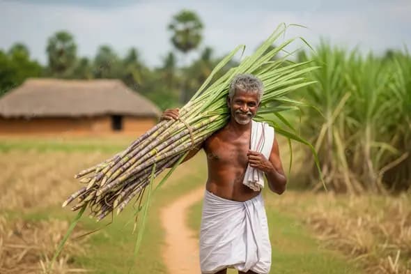 Sugarcane Harvester in Rural India