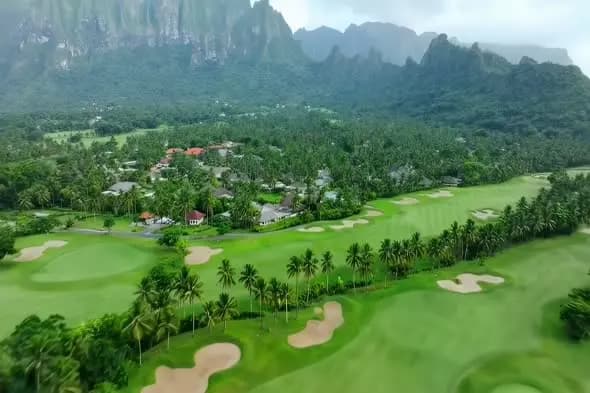 Luxury Golf Resort Nestled in Tropical Mountain Landscape