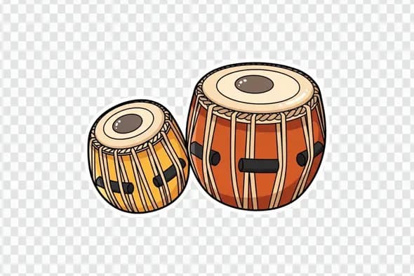 Traditional Indian Tabla Drums Musical Instrument PNG Clipart
