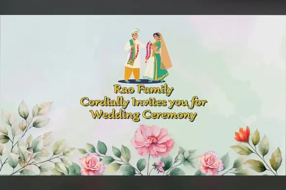 Indian Wedding Invitation Template with Edius 8 pro
