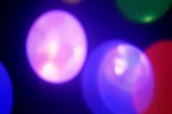 Dreamy Multicolored Bokeh Light Orbs Motion Background