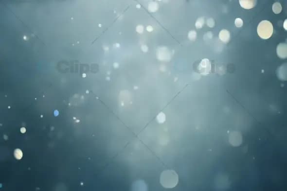 Ethereal Bokeh Particles on Teal Background