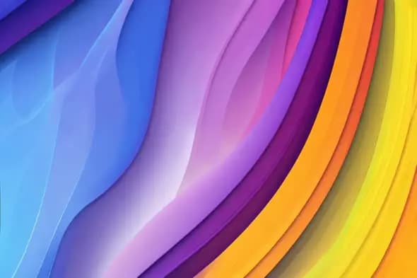 Dynamic Rainbow Waves Abstract Motion Background