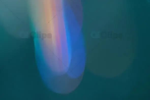Abstract Blue Light Streak on Teal Background