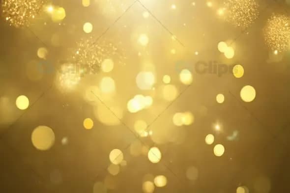Elegant Golden Bokeh Particles Background Animation