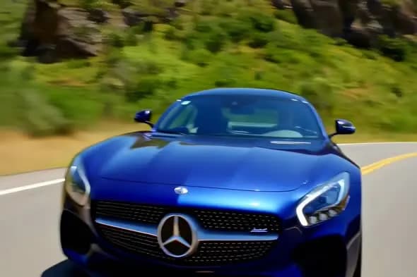 Mercedes-AMG GT Sports Car Dynamic Mountain Road Drive