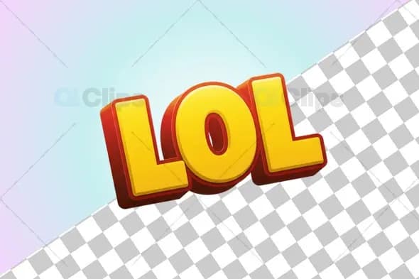 3D "LOL" Emoji Icon