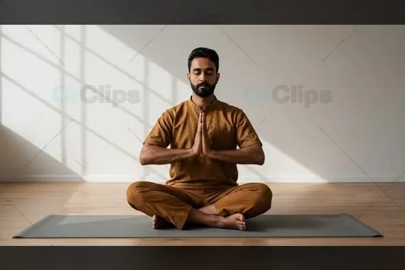 Serene Meditation Man A Journey to Inner Peace