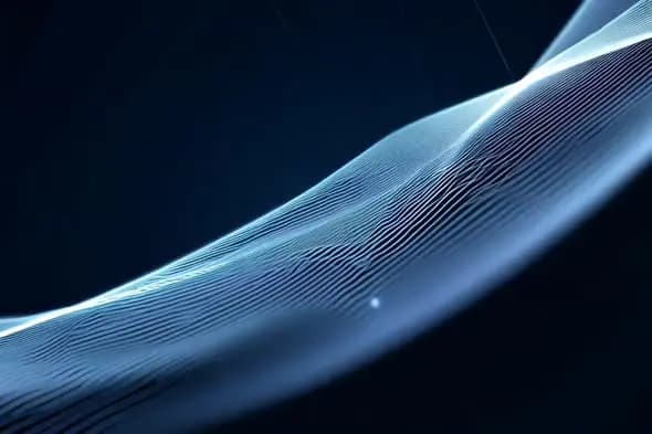 Flowing Blue Wave Lines Abstract Motion Background