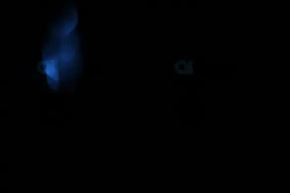 Ethereal Blue Glow Animation on Black Background