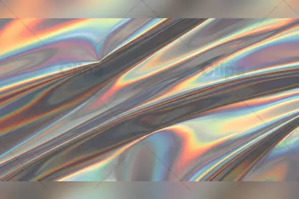 Holographic Iridescent Waves Background