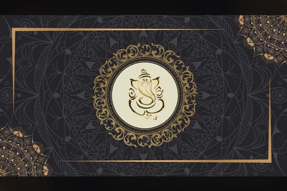 Ornate Mandala Background Ganesh Logo Reveal with Edius 8 Pro