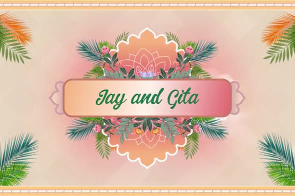 Tropical Wedding Invitation Video Template