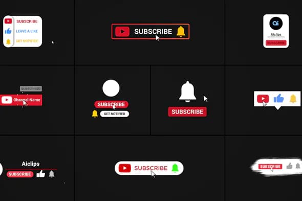 YouTube Engagement Elements Pack