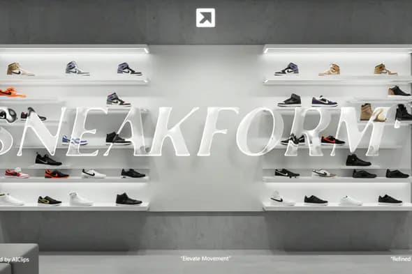Sleek Sneaker Showcase Intro