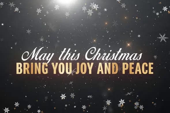 Elegant Christmas Greeting Animation