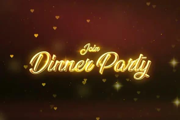 Elegant Wedding Dinner Party Invitation Template