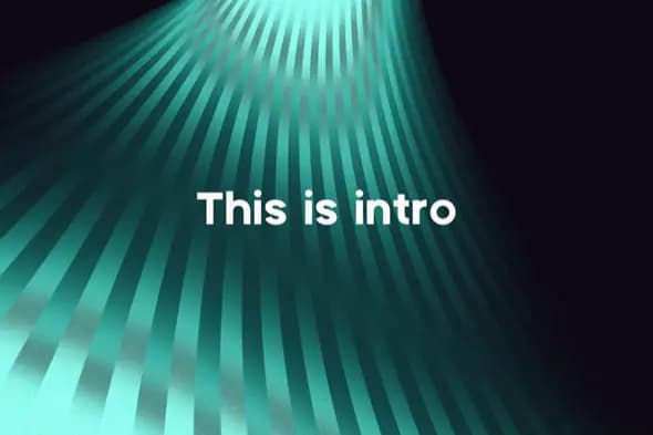 Dynamic Teal Rays Intro Template