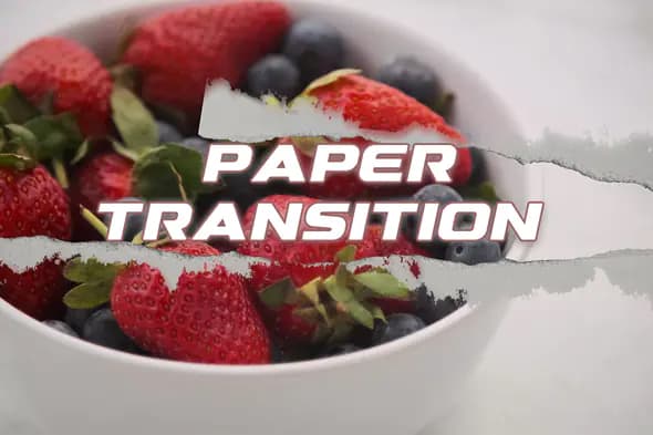 Dynamic Paper Tear Transition Effect