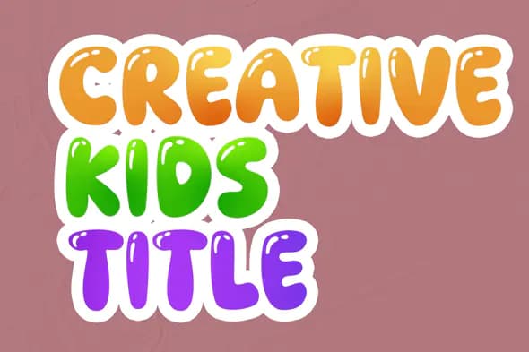 Playful Kids Title Animation