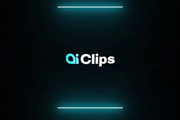 Sleek AIClips Logo Reveal
