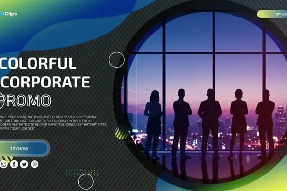 Vibrant Corporate Promo Template