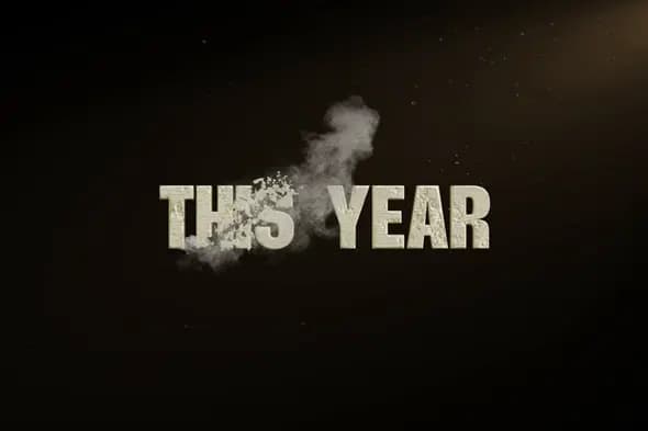 Cinematic Dust & Debris Text Reveal