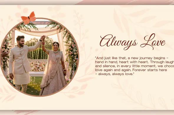 Romantic Wedding Slideshow Template
