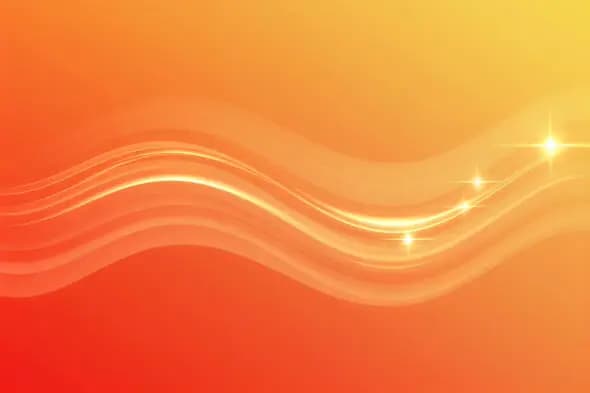 Warm Sunset Waves Flowing Abstract Background Design