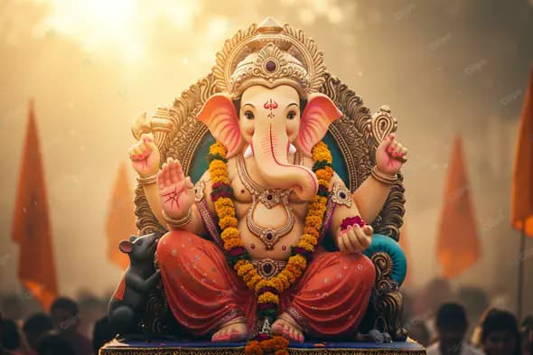 Majestic Ganesha: Festival Grandeur