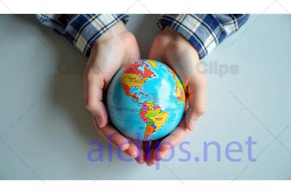 Hands Holding Globe